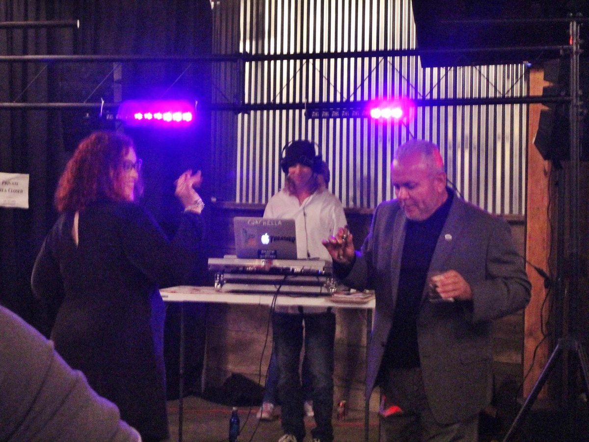 E1Prospects's tweet photo. Coach Greg cutting up the dance floor. #E1FAM #BlessedToPlay #E1HolidayCelebration&ToyDrive https://t.co/zDXZKkq7px