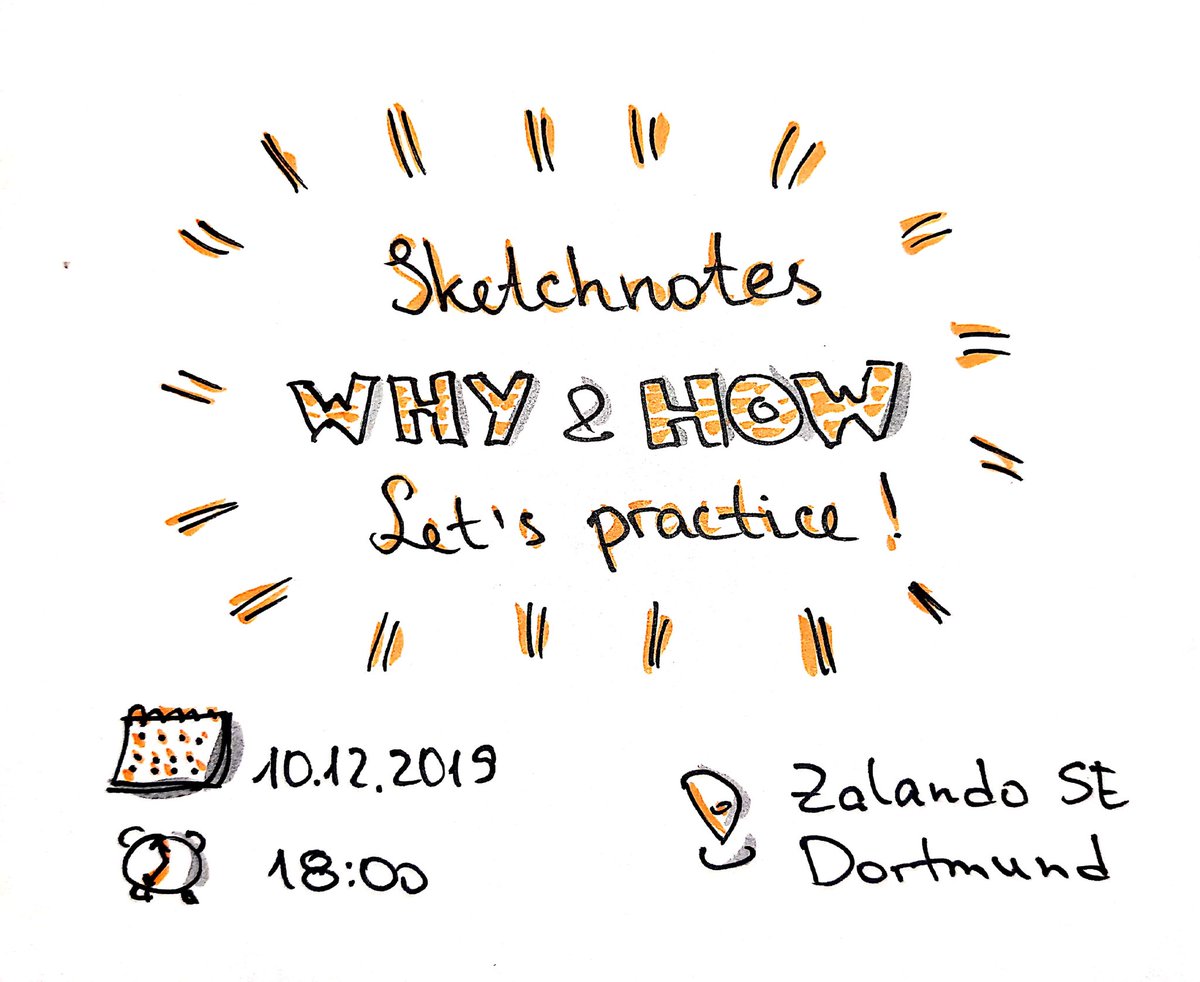 Yuliana_Step's tweet photo. Sketchnotes meetup @zalando in #Dortmund at coming Tuesday! Practical tips and examples as well as learning by doing. You are welcome! https://t.co/uJpfIynB2X