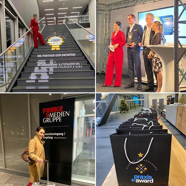 annikadebuhr's tweet photo. Mit dem #praxisplusaward zu Gast bei der #funkemediengruppe. #praxisplus #award #verleihung #gala #medizin #mediziner #ausgezeichnet #annika_de_buhr_moderatorin #eventmoderatorin #essen #danieladelfs #aplusagentur https://t.co/tiRQe2gszX https://t.co/mqiKW2jeFq