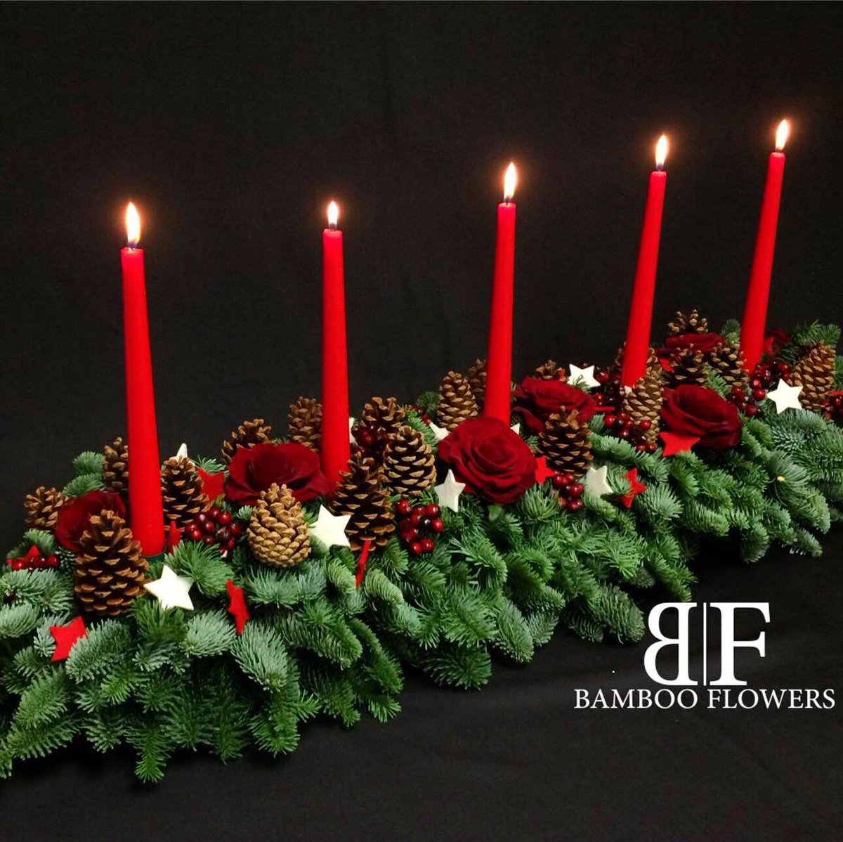 Let us do the hard work and get your home of office ready for Christmas. You choose the colour and style of your Christmas dream and we’ll create a design to suit! 
Please contact our florist for more information ℹ️ 

bambooflowers.co.uk