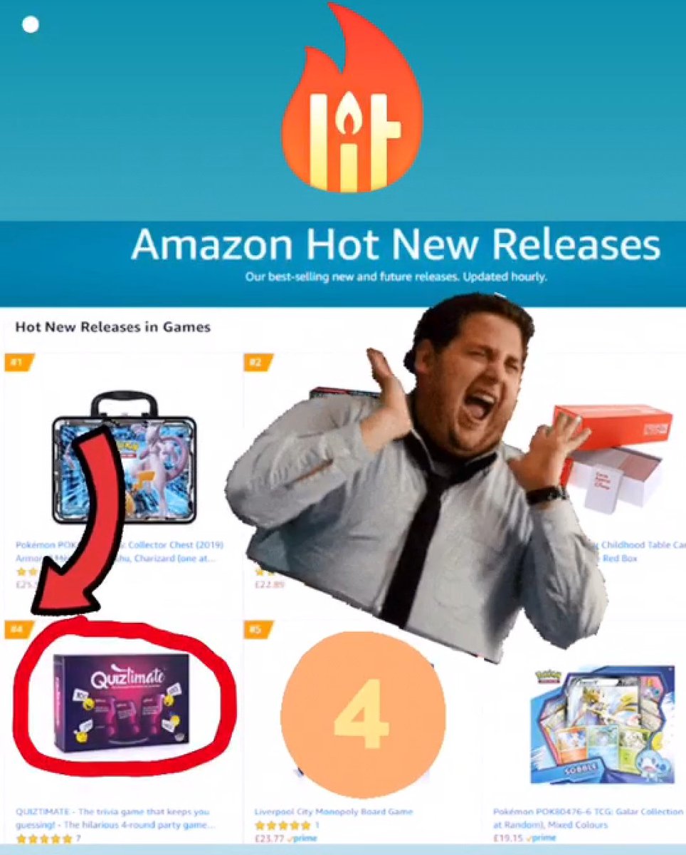 Super exciting news!! 🔥🔥🔥
We're #4 in Hot New Releases in the WHOLE Games category on Amazon! Thanks to everyone who helped us get there! 😍🙏
Now can we get to #1?! 😁
