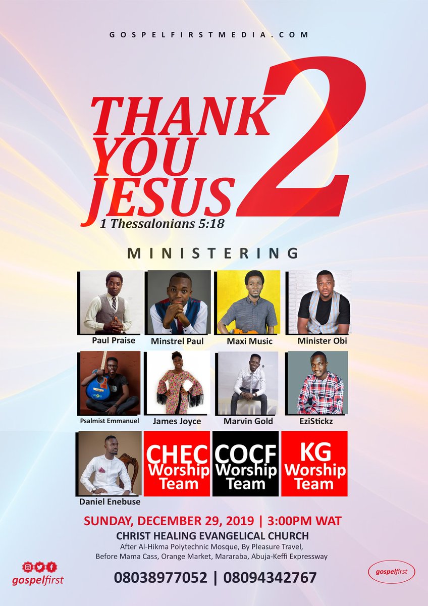 _RealSuperDaddy's tweet image. Guys, #ThankYouJesus2 Lined up come December 29, 2019. Make it a date with @GospelFirst. 
#GospelFirst
