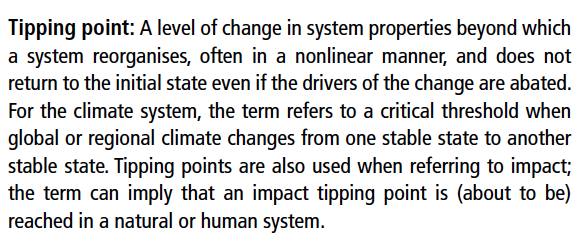 Let's now move to  #SROCC chapter 6, which is has a strong focus on abrupt change (here in the sense of either aspects of the physical system or in terms of irreversibility of impacts on ecosystems or human systems).