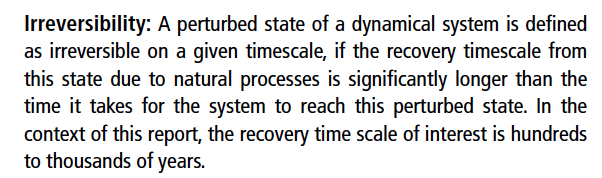 Let's now move to  #SROCC chapter 6, which is has a strong focus on abrupt change (here in the sense of either aspects of the physical system or in terms of irreversibility of impacts on ecosystems or human systems).