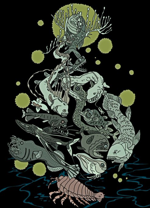 深海魚 のtwitterイラスト作品 人気順