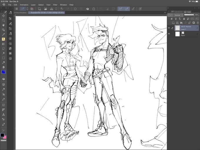 I don't have time to finish this tonight but,,,,mad burnish husband au stole my heart,,,?? #promare #galolio 