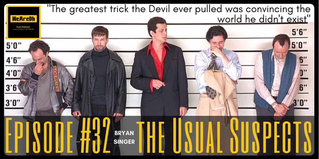 'The Usual Suspects' (1995), rated as the #31 movie on the IMDb. Episode available now, wherever you get your podcasts!
ow.ly/d7hG50sawFt
#IMDb #MoviePodcast #UsualSuspects #byransinger <a href="/chrismcquarrie/">Christopher McQuarrie</a>