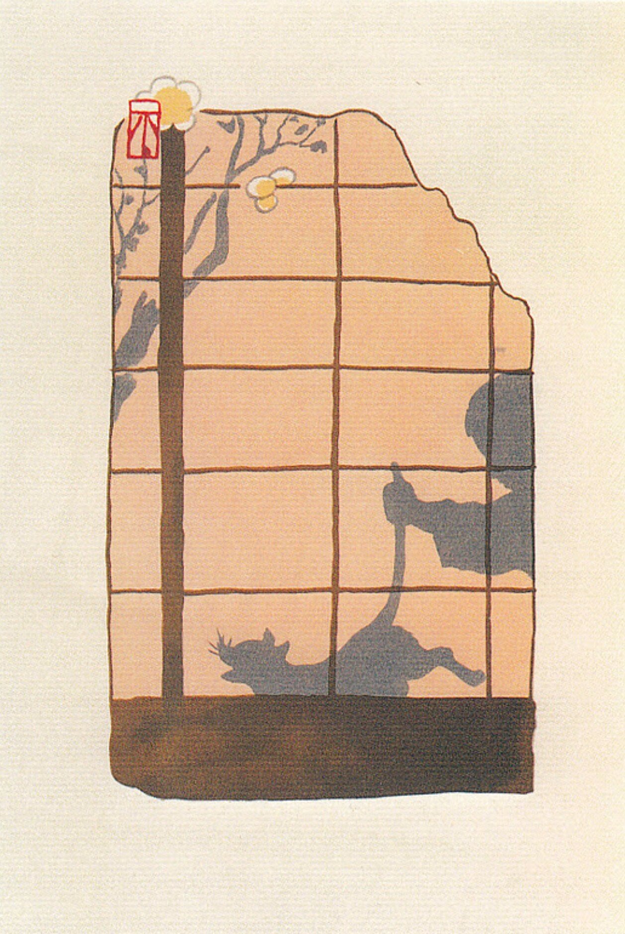 マリーニ＊モンティーニ 版画「吾輩の猫である」