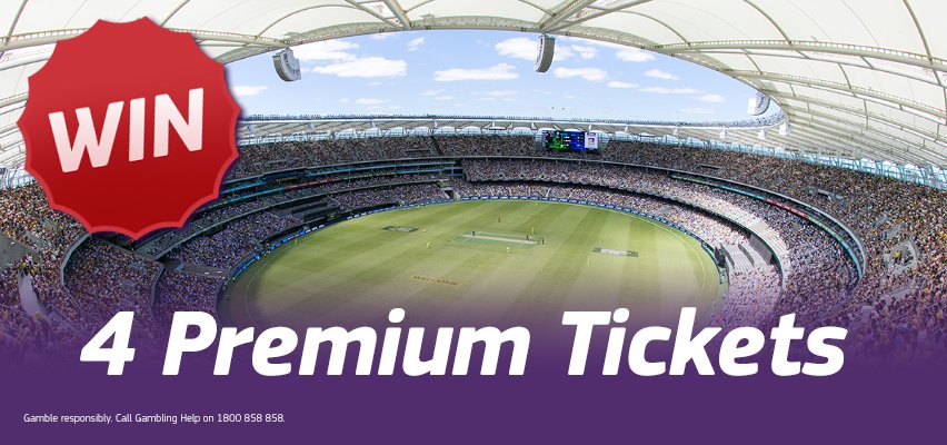 We're giving away 4 premium tickets for Day 3 (Saturday) <a href="/OptusStadium/">OptusStadium</a> 🏏

TO ENTER - follow <a href="/TAB_touch/">TABtouch</a> and retweet this image.

18+ only. Winner announced Wednesday.