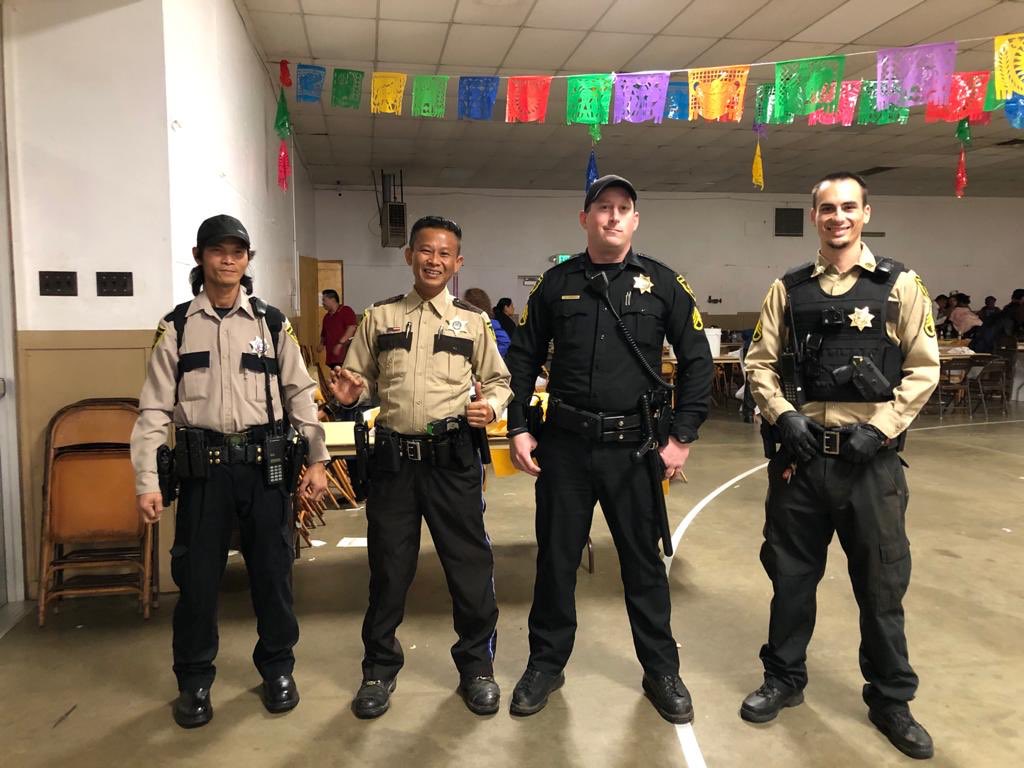 VTSecurity916's tweet photo. From left to right: Officer Nghi, Chief VT, Sergeant Christy, and Sergeant Yanez. All had a great time working a special event at the Gold Country Fairgrounds in Auburn last night! https://t.co/W7xjauH1jW