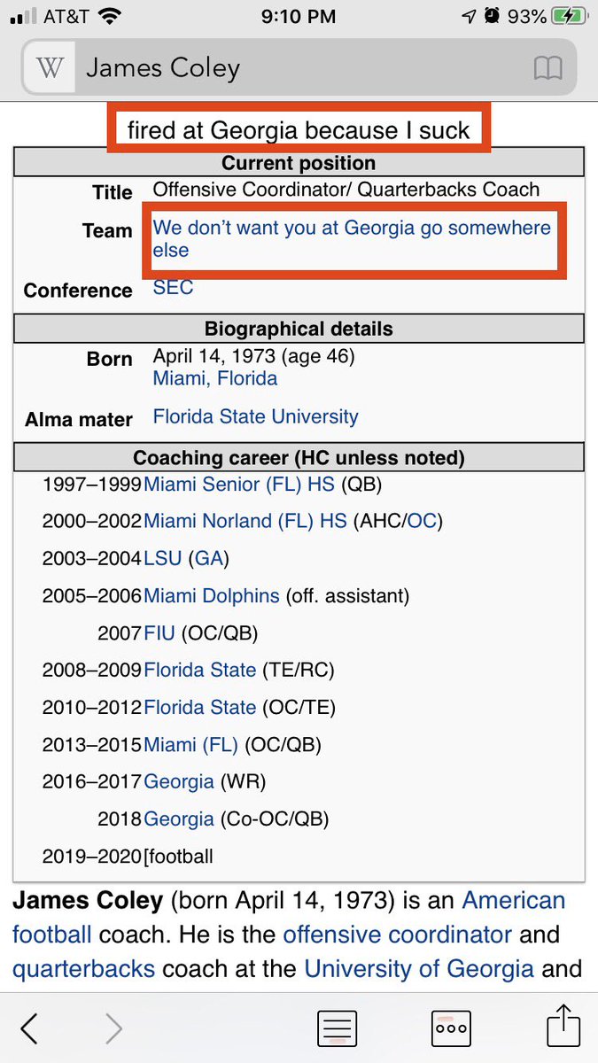 Sir_Tane's tweet photo. Apparently UGA fans are not very happy with their offensive coordinator. 
#uga #CollegeFootballPlayoff #LSUvsUGA #GoDawgs #SECChampionship #CFBPlayoff https://t.co/d7UTzAko0z