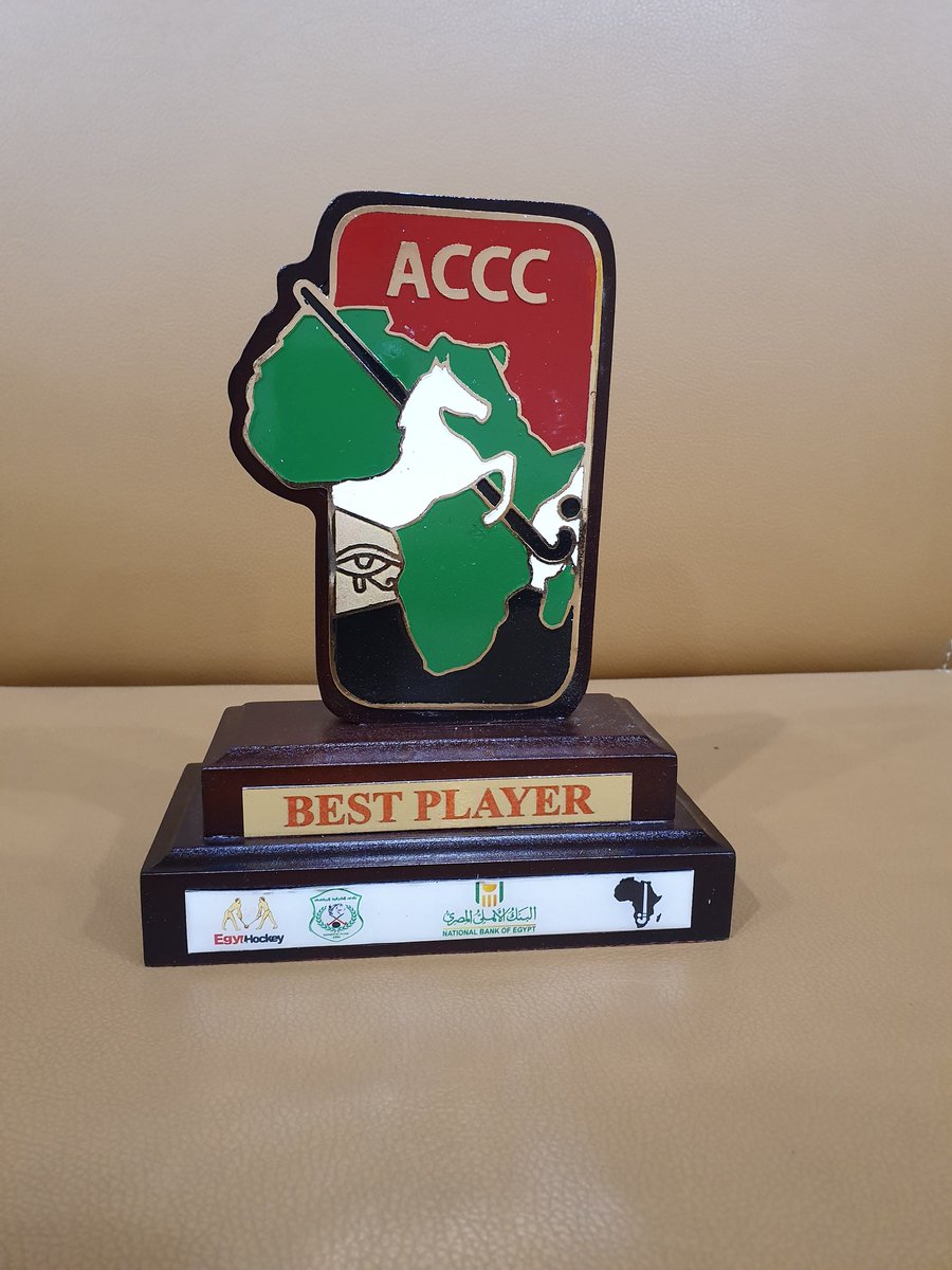 AfrHockey's tweet photo. #ACCC2019 TROPHIES 🏆🏆🥇🥇🏅🏅🏅 https://t.co/hWArwRDCTz