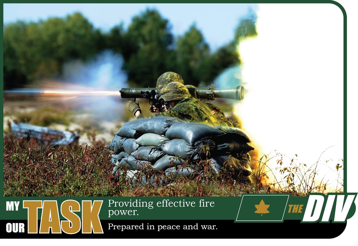 4CdnDiv4DivCA's tweet photo. My task: Providing effective fire power.
#StrongProudReady #PreparedInPeaceAndWar #TheDiv
Ma tâche: Fournir une puissance de feu efficace.
#FortsFiersPrêts #PrêtDansLaPaixCommeÀLaGuerre #LaDiv
#Canada #Army #Armée
@31_CBG @32CBG_32GBC @33_CBG @33_GBC @2Cmbg https://t.co/TAgNQretF3