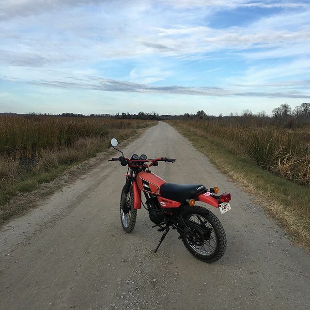 taybrown's tweet photo. A little exploring today on the DT. Laurel Hill Wildlife Drive, SC. #dt175 #vintageenduro #vinduro https://t.co/8mo9qcsnAl https://t.co/5RuaZMg4bN