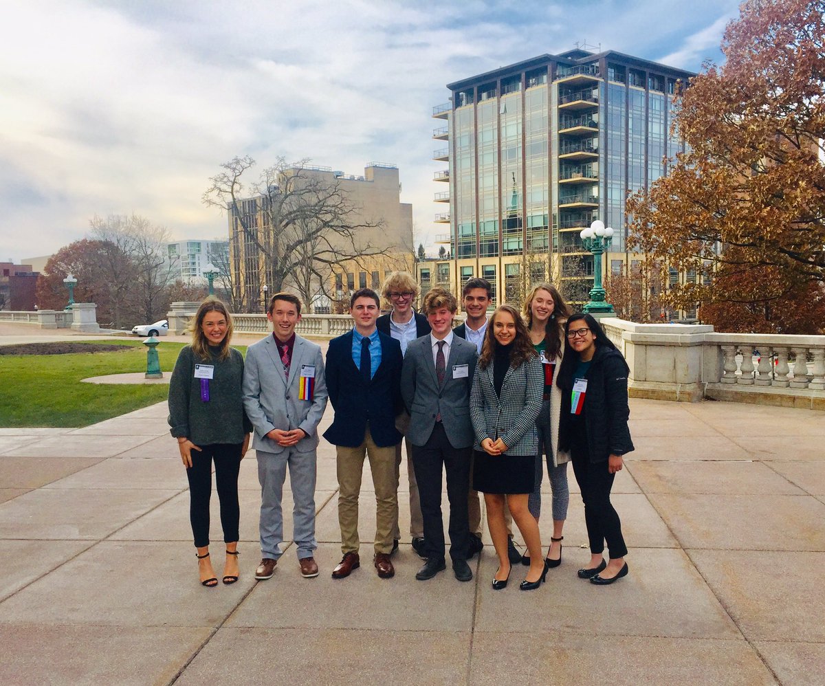 oconbrooks's tweet photo. Congratulations to #OconJSA for a successful #FallState2019! Way to go Cody Witthun, Izzie Ernster, and Hannah Bero for winning Best Speaker Awards! I’m so proud of everyone! @OconHS #oconpride https://t.co/Cq7DyJxSid