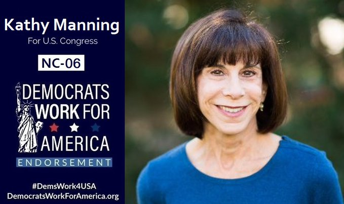DemsWork4USA's tweet photo. 🔁#NorthCarolina CD6 #Election2020-Nov-3

Support KATHY MANNING #NC06,&amp; @DemsWork4USA
👉https://t.co/J8EZWOdVHL

#YesWeCan #FlipItBlue #WinBlue
#NCpol #NCpolitics #NC #EST
#Healthcare #Medicare #Medicaid #ActOnEnvironment
#Democrats #Progressives #Liberals #BlueWave
#DemsWork4USA https://t.co/YLIUcMjYZa