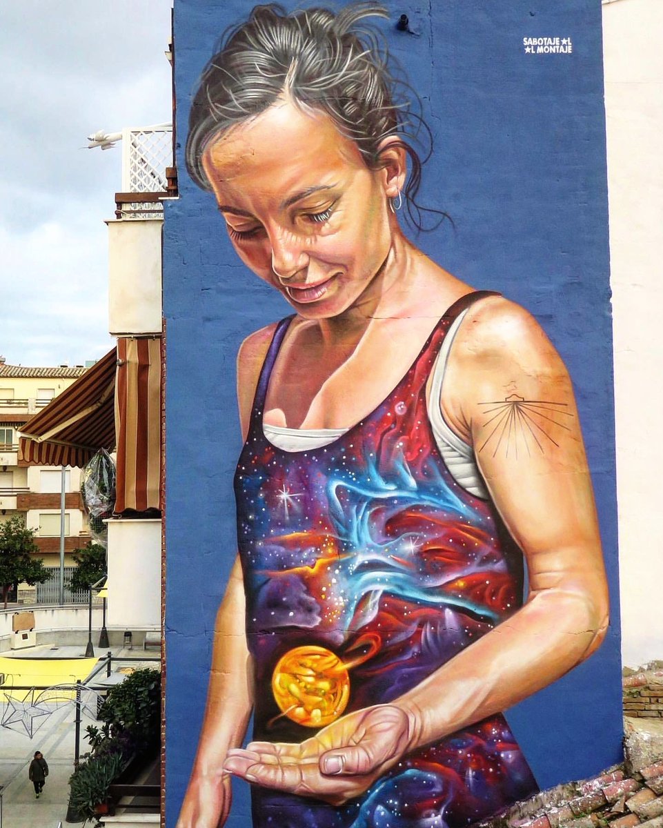 New from Sabotajealmontaje instagram.com/Sabotajealmont…  Bailén, Spain

#sabotajealmontaje #bailen #globalstreetart #paintedcities #streetart