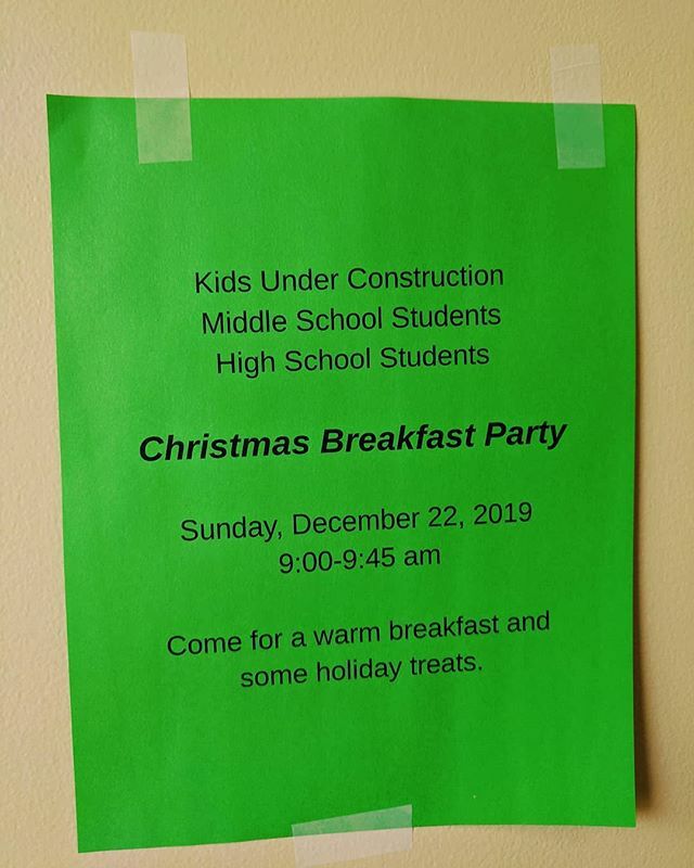 HanoverValley's tweet image. The Sunday before Christmas, save the date for a Sunday School Christmas breakfast party!

#HVChristmas #KidsUnderConstruction #HVHighSchoolYouth #HVSundaySchool #IFTTTwitter ift.tt/2RE9bZg