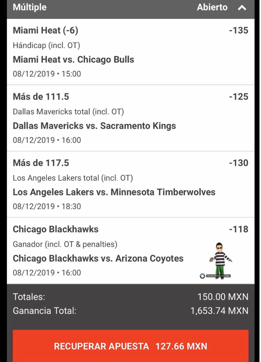 Carl0sK's tweet photo. Vamos a ganar! #MakingBets 🏒🏀🍀 https://t.co/70zRnfQ4CY