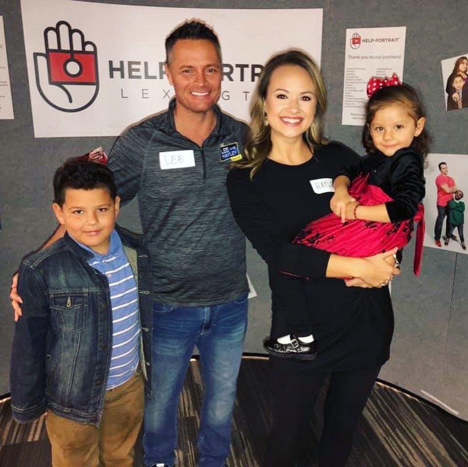 Hayley_Harmon's tweet photo. Still smiling from the fun Lee &amp; I had yesterday at #Lexington’s 9th Annual #HelpPortrait event! A day of fun ending with FREE professional photos for people in need. For some - it’s the first photos they’ve had in years. Amazing event &amp; so blessed to take part! @leeandhayley 📸 https://t.co/Mn5878kWCX