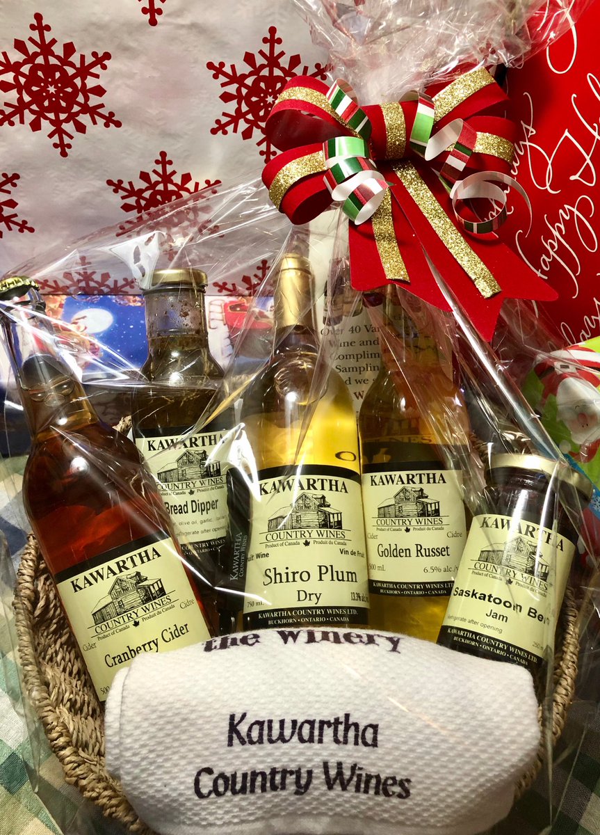 kawarthawines's tweet photo. *Holiday Gift Baskets* are available at the Winery! Everyone loves a gift basket.🧺🎁
#holidaygiftbaskets #kawarthagifts #christmasgiftbaskets #buckhorn #kawarthalakes #kawarthas #thekawarthas #kawarthaliving #explore_kl #cityofkawarthalakes #ptbokawarthas #bobcaygeon #giftideas https://t.co/qjaJETiaZG