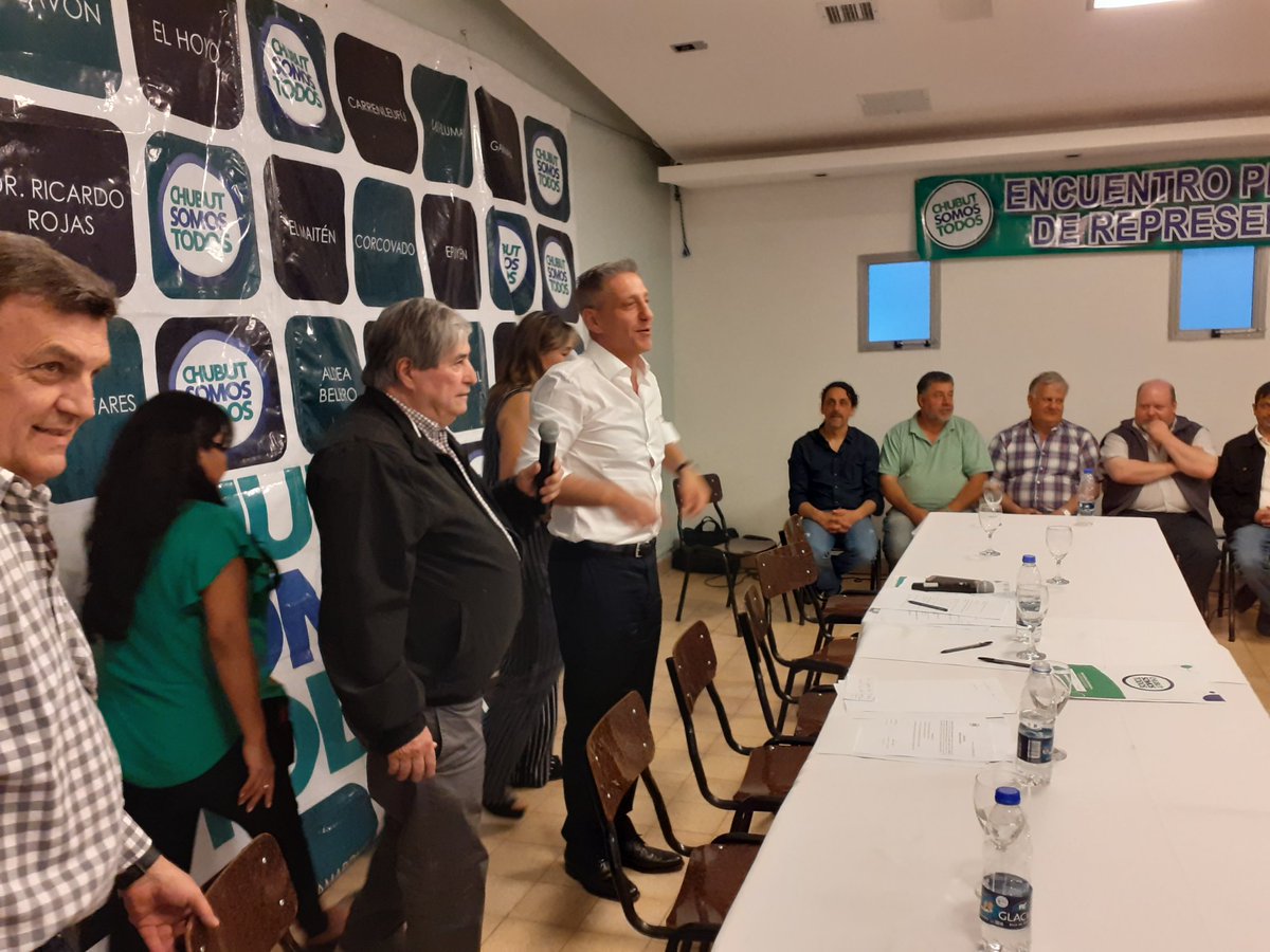 TrelewCST's tweet photo. Ahora el gobernador Mariano Arcioni participa en el cierre del Encuentro Provincial de Chubut Somos Todos. https://t.co/D5IQsB6A9U