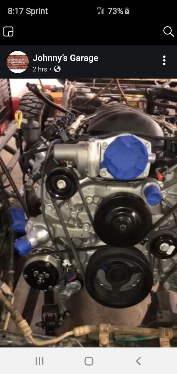 BellaJeepGirl's tweet photo. Out w/the old jeep 3.6L motor, in with the new LS3 6.2L 6L80E SWAP💪💪 SO EXCITED for it to be done this week #ls3swap #jeep #offroad @CAT1PRO @THEJeepMafia @JeepKrewe @adamsdriveshaft @AddisSaltyDog @_Truck_Norris_ @geotruckr @JJJewel3 @AZHawgMan @Legendary1941 @offroadelements https://t.co/IYAT8KoUXc