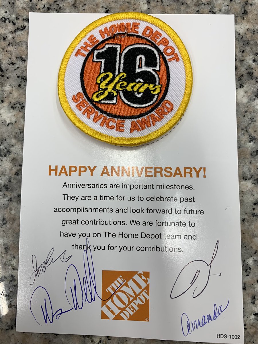 12-9-19 My Home Depot Anniversary! 😊
