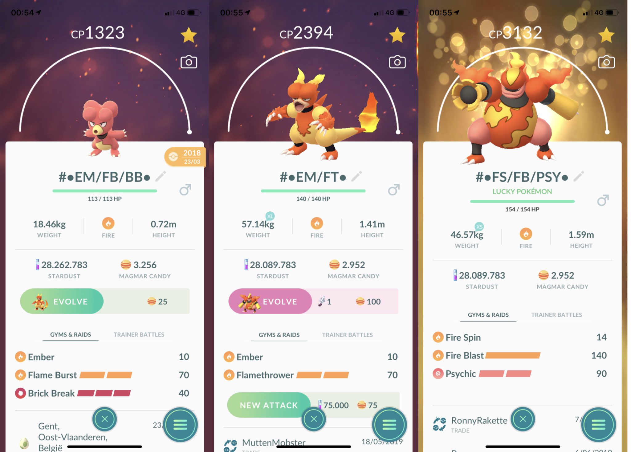 Jeroen026 on X: "For #MaxOutMonday I have #maxed a #hundo #magby, #magmar  and a #magmortar which I just evolved today during a 'Evolve 10 Pokémon'  quest in order to get a hundo