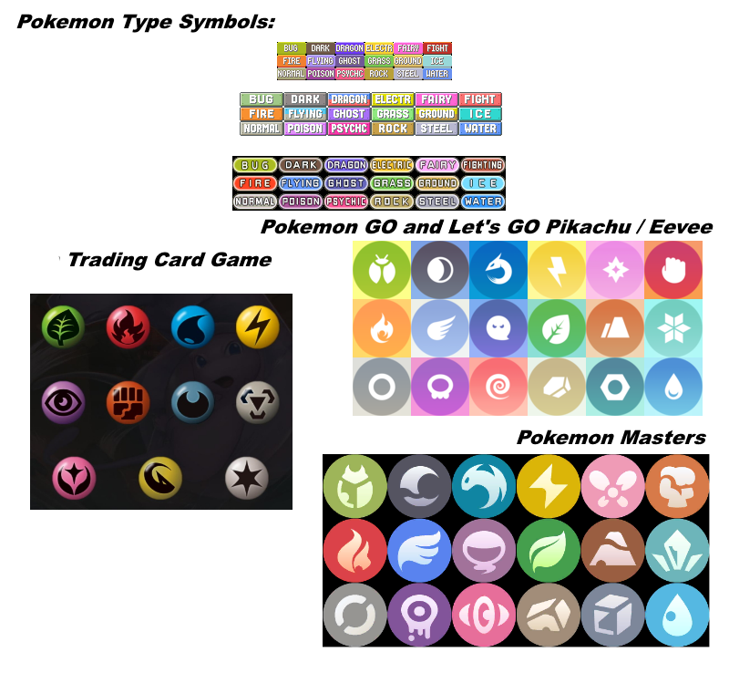 Pokemon Types Icons