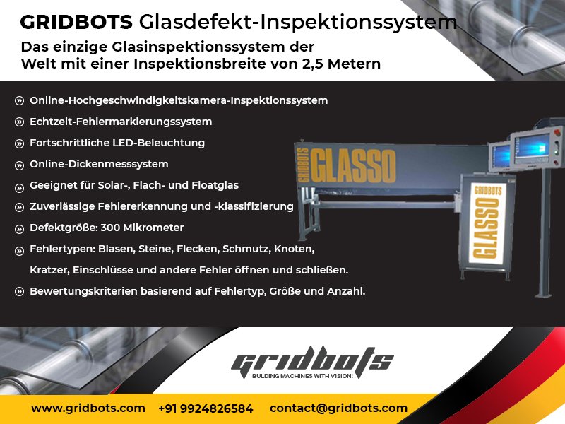 gridbotsPR's tweet image. Gridbots Glasso - Defect Scan [Glasinspektionssystem]
#floatglass #floatglassGermany #flatglassInspection #flatglassinspection #solarglassInspection #flatglassindustryGermany #imageprocessingsystem #industry4 #glassindustryGermany #Germany #intelligentglassinspectionsystem