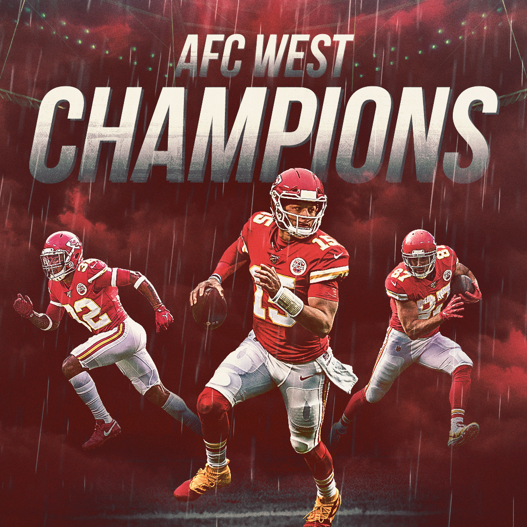 kc chiefs afc west champions 2019