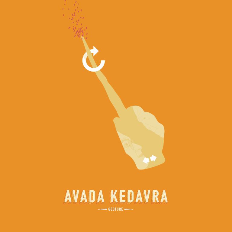 Just in case you ever wondered... the 'Avada Kedavra' #HarryPotter #WizardGestures