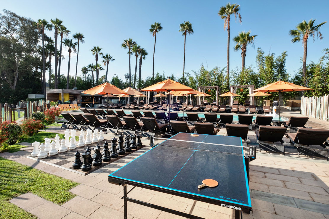 Committed to showing you a good time, the expansive sun deck at <a href="/HotelMayaDT/">Hotel Maya</a> includes pool games, a hot tub, and your very own beach. See for yourself: bit.ly/2DVLqEg