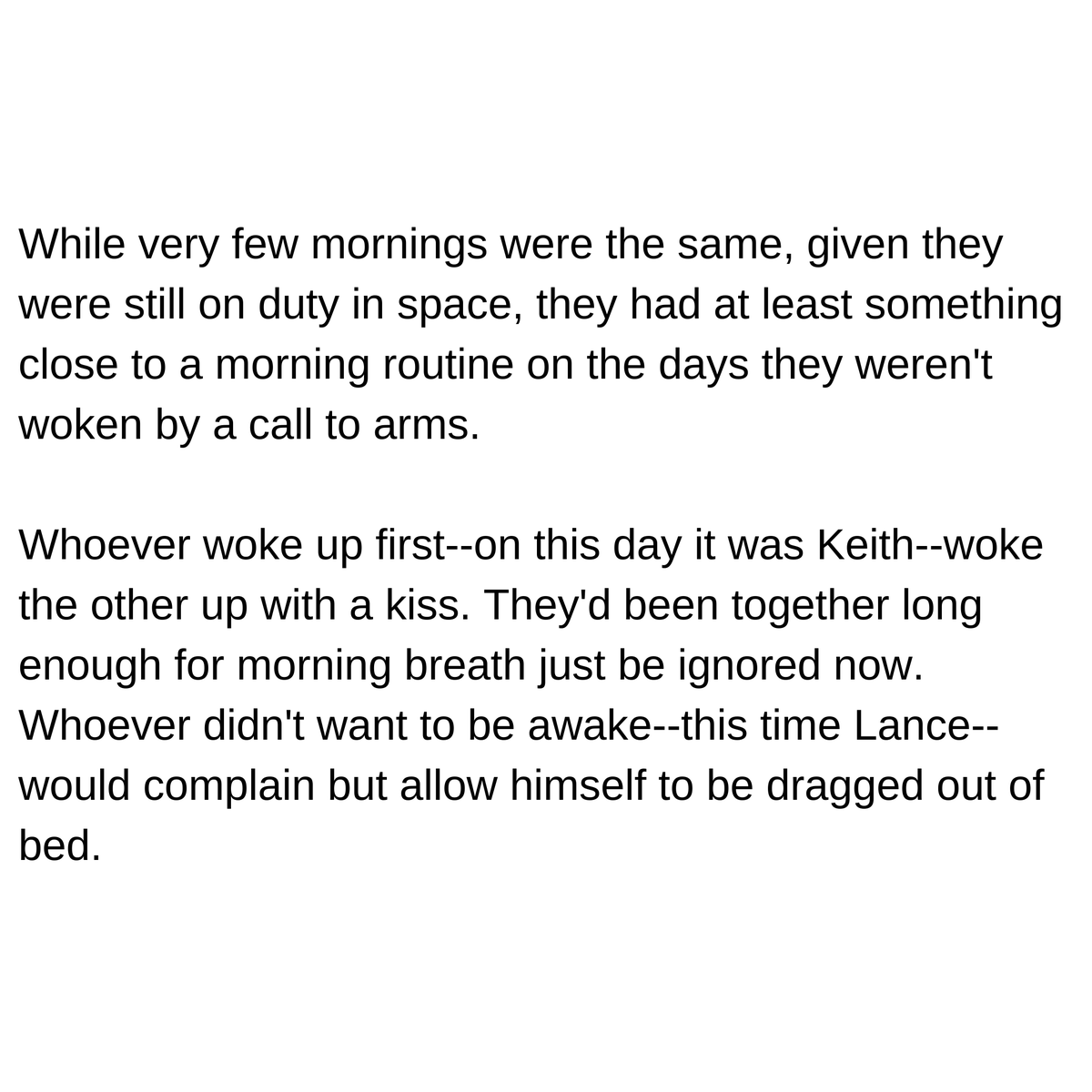 d4s_scribbles's tweet photo. Day 16: During Their Morning Rituals, post Voltron era, feat. domesticity. Read fully here: https://t.co/V1YCbYkC0F
#30dayOTPchallenge #klance #klancefic #klancefluff https://t.co/jBJZJEFSwi