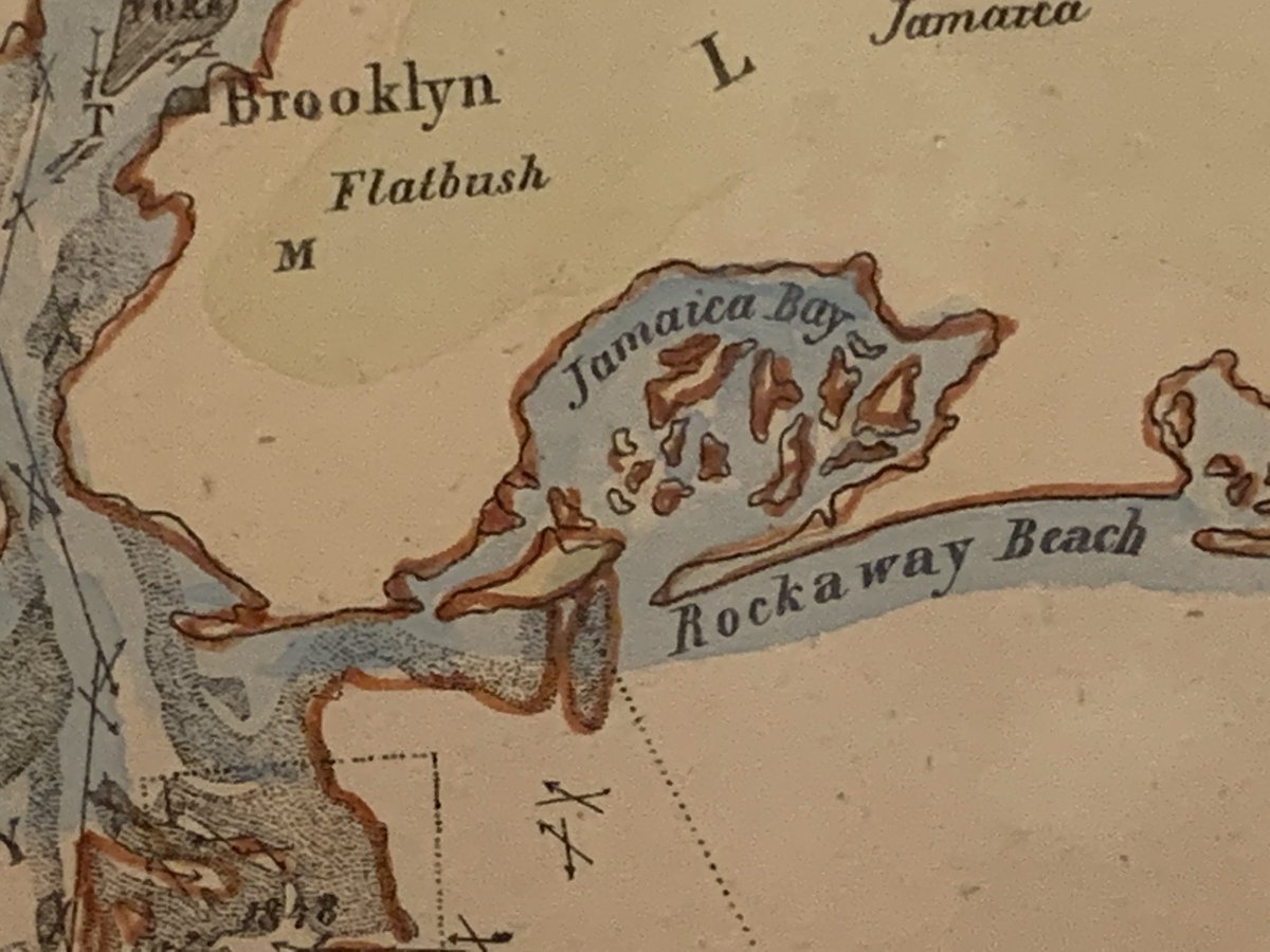 cartercraft's tweet photo. We only need look back 150 years to see how we’ve dramatically altered th coastline. Every #waterfront development has #morphologic #hydrologic #ecologic impacts. Once aggregated, massive change in #nature & #space result. #plumbing wont solve th problem. #LiveWithWater #NYC #NJ https://t.co/PT1Js5bxiS