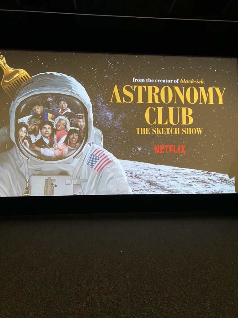 Hi. Maybe you need something really funny to watch tonight cause life is weird and hard. Here's what I think you should do: watch Astronomy Club on <a href="/netflix/">Netflix</a>. It made me laugh out loud-plus <a href="/keishaz/">Keisha Zollar</a> is a 🌟🌟 <a href="/funnyblackdude/">kenya barris</a> #AstronomyClub