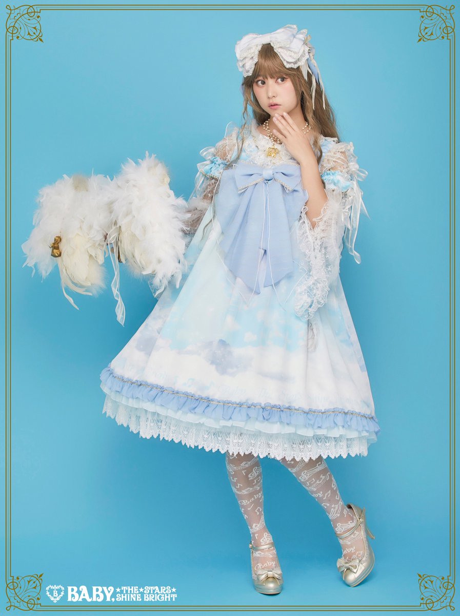 ベイビー　天使のセラピー　ベビードールジャンパースカート ☆BABY新作情報☆】L'échelle de l'ange〜天使のセラピー〜柄ベビー