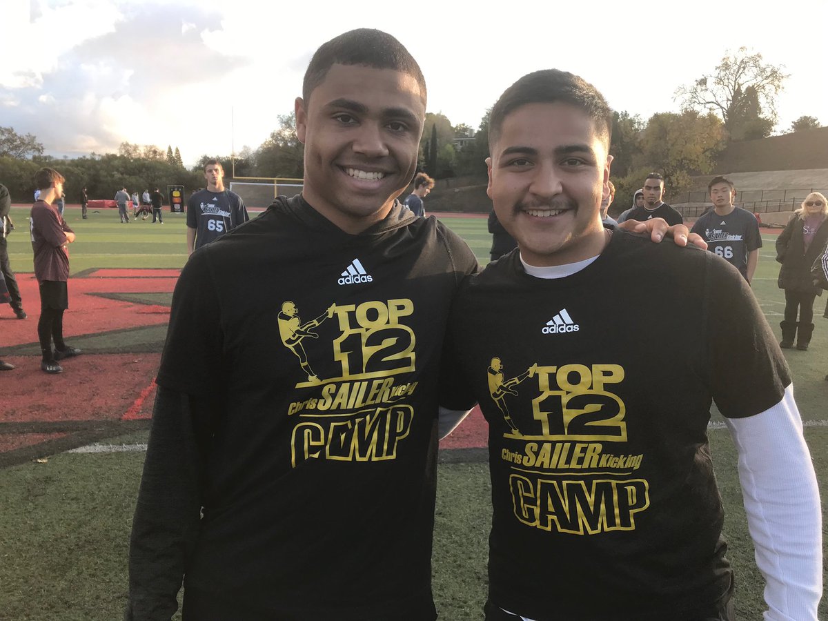Congratulations to the 2019 Nor Cal Fall Competition Champions: Dante Jackson (FG &amp; KO) &amp; Fabien Guillen (Punt). Phenomenal performances. #TeamSailer #TOP12