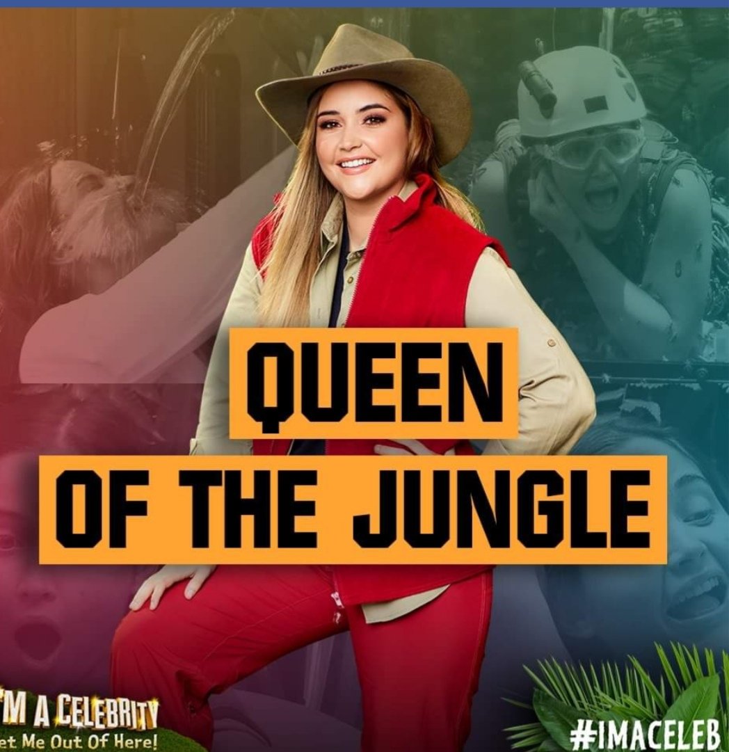 AislingPrender5's tweet photo. #ImACelebFinal So happy she won she came into that jungle genuinely terrified of everything especially the spiders but she faced up to her fears dramatic or not she was the rightful winner and has been on one hell of a journey from Lauren in #EastEnders to #QueenJac legend https://t.co/hAfNOcMvSz