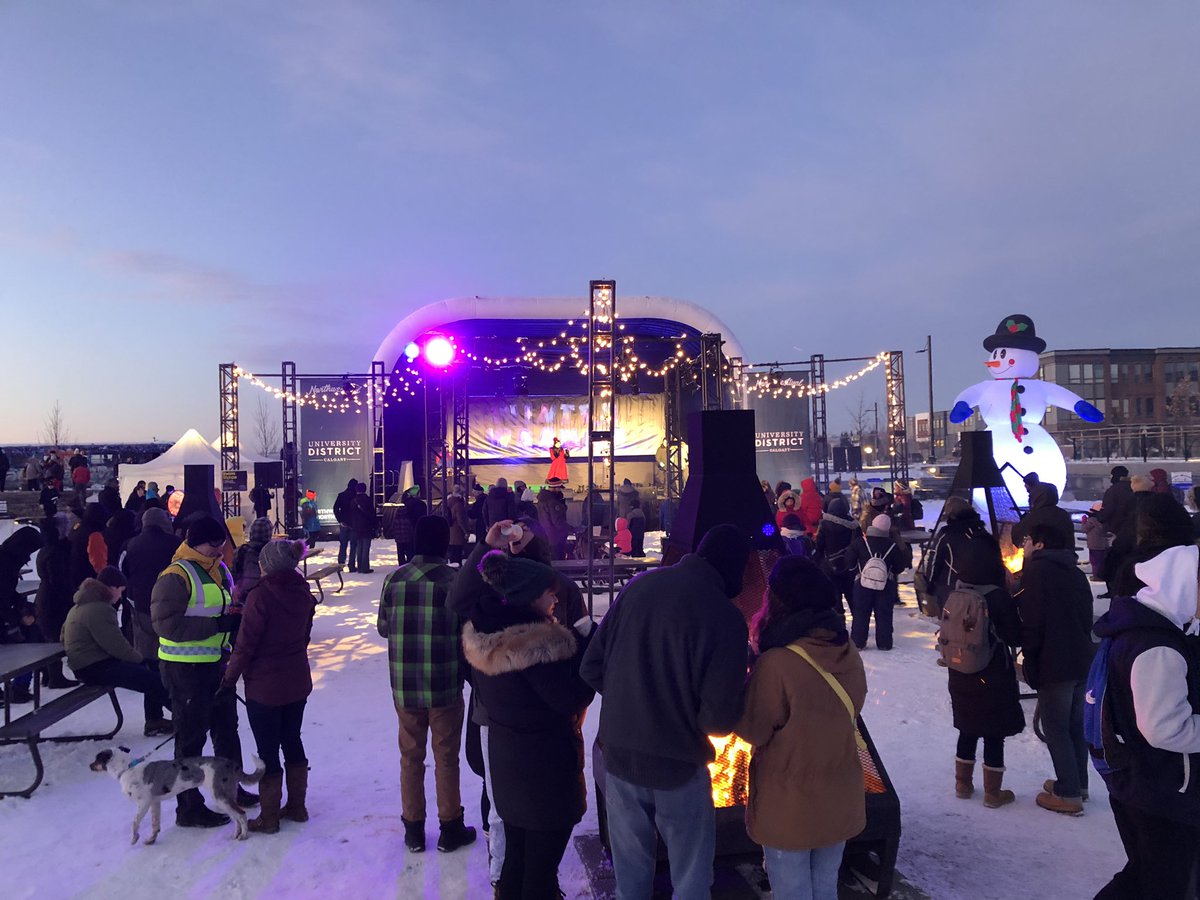 wtigley's tweet photo. My first #Northwestival. Love having a winter festival right outside my house at @UDistrictYYC. #udcheer #udlife https://t.co/7rs5XS0f0z