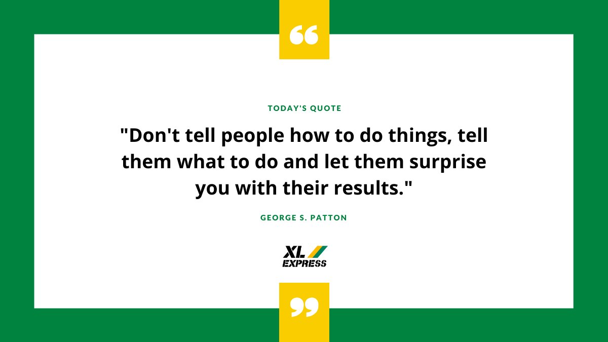 XLExpressAUS's tweet photo. A true leader should have faith in the people they are leading.
#mondaymotivation #xlexpresssolutions #retailsupplychain #thirdpartylogistics #ecommerce #roadexpress #homedelivery #3PL #xlexpress https://t.co/V8cugLKmDo