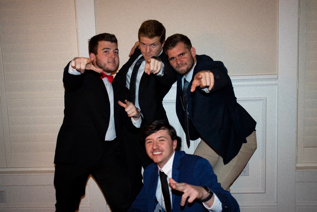 AustinSansing1's tweet photo. We were trying take a tough prom pose pic but Collin didnβt get the memo π€¦π»ββοΈ #formalSZN https://t.co/ve5Mc0QUHz