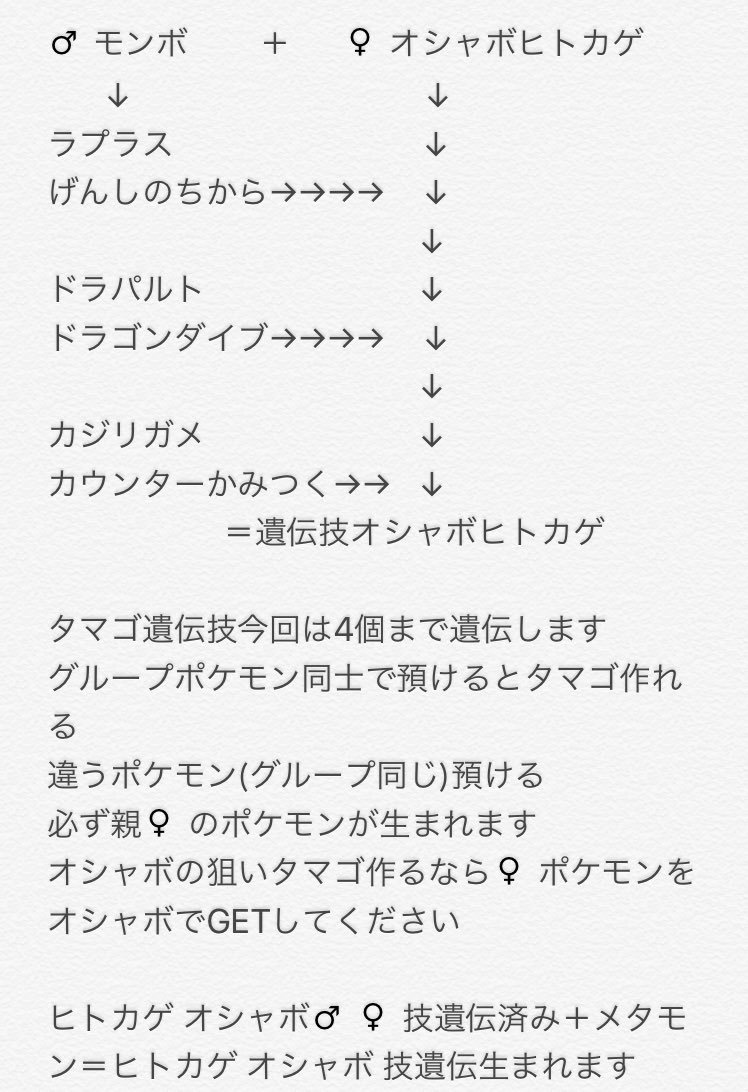 ポケモン 剣 盾 技 遺伝 ポケモン剣盾 遺伝技 タマゴ技 の継承方法 知識０からのポケモン育成 初心者向け