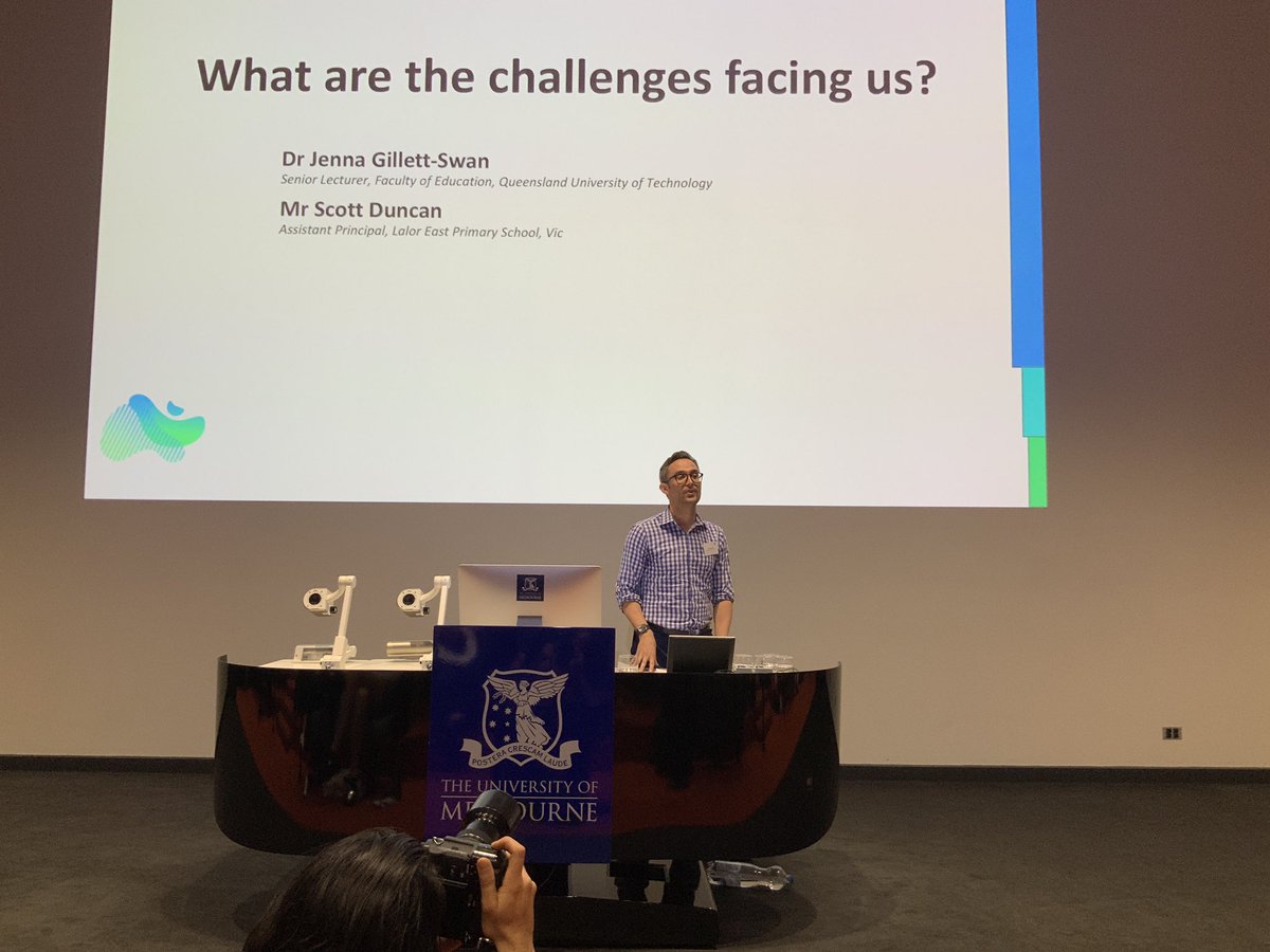 jkgillettswan's tweet photo. Mr Scott Duncan sharing #innovative and #inspirational examples of #CoConstructed #StudentVoice and #Agency at Lalor East Primary School #SVC2019 https://t.co/qfsmTFE0GT