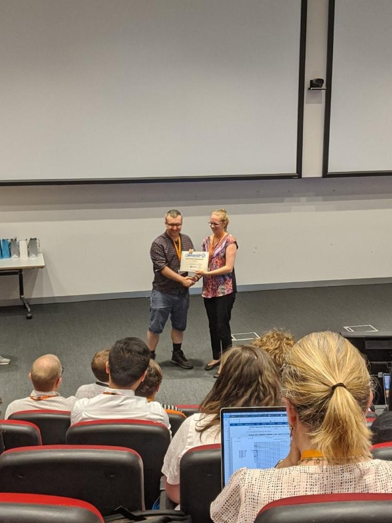 Thanks <a href="/combine_au/">COMBINE</a>  for second place in the poster presentations! If you're interested in ancestral sequence reconstruction and missed me today - come check out my talk tomorrow morning at <a href="/abacbs/">ABACBS</a> in Session 3c Proteomics / Metabolomics #COMBINE19 #ABACBSGIW19