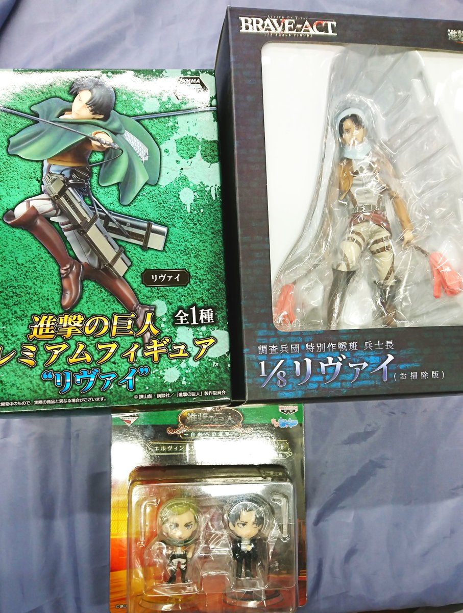 K Books キャラ館 少年まんが 入荷情報 進撃の巨人 フィギュアあれこれ入荷してます リヴァイ 兵長はどんな格好してもかっこいいですね W Kbooks アニメ館 進撃の巨人 リヴァイ