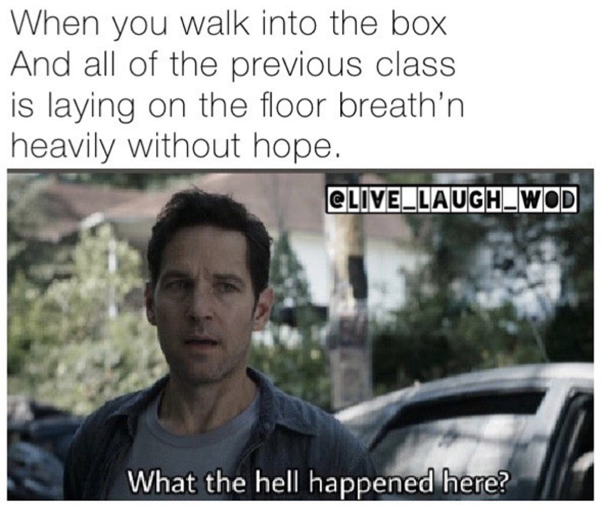 BoxMateApp's tweet photo. When the programming is hidden but you show up 10 mins early for your class and all of a sudden the late cancelation fee doesn't seem that steep. 🤔😂
.
Meme credit goes to @live_laugh_wod 👏🏼
.
#boxmate #traintrackrepeatbeat #crossfit #crossfituk #meme #crossfitmeme #fitness https://t.co/PUxA4b9KXQ