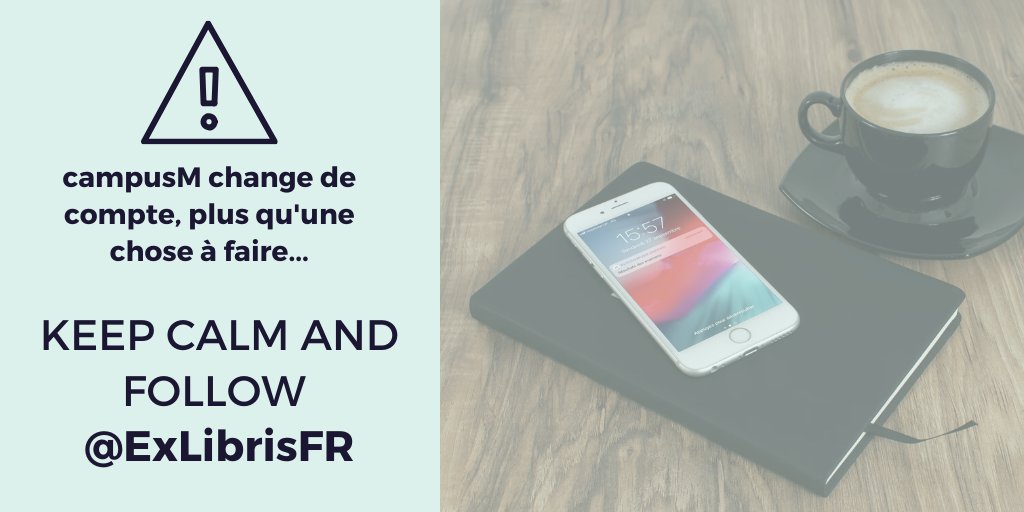 CampusmFrance's tweet photo. Envie de continuer à recevoir les actus campusM, suivez désormais le compte @ExLibrisFR ! https://t.co/pf8spbzdcI