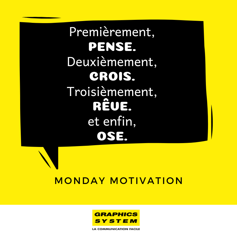 graphics_system's tweet photo. On démarre la semaine avec cette citation motivante...A Tous, nous vous souhaitons une excellente semaine 🥰💪🏾

#GraphicSystem #MondayMotivation #30Ans https://t.co/BMZ5c7CuHu